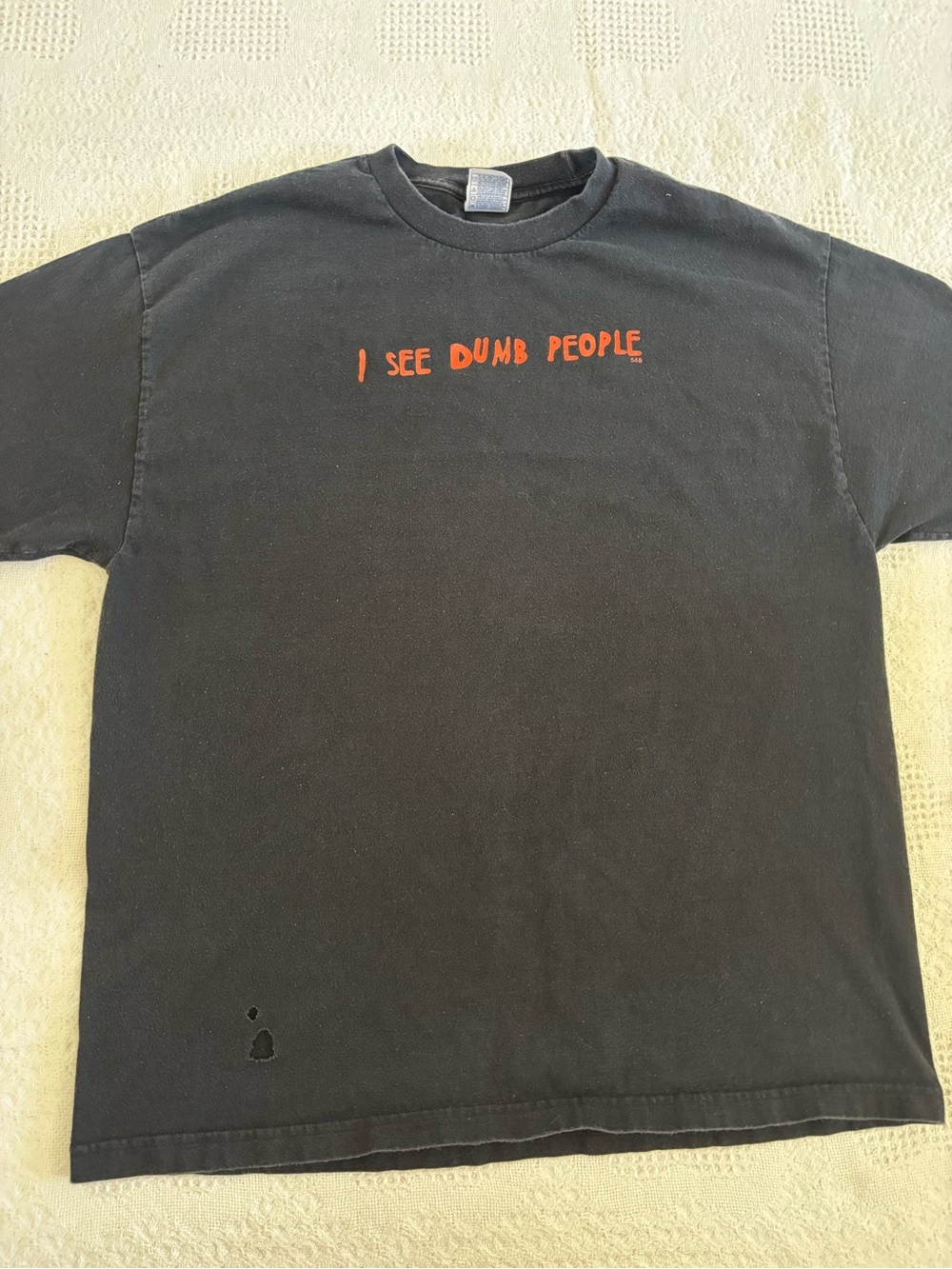 Vintage Y2K I See Dumb People Steve and Barry’s Black Tshirt XL Funny Tee